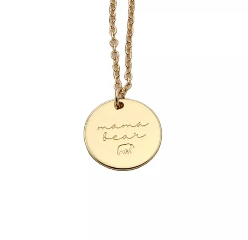 Collier Maman Ours, Cadeau pour nouvelle maman, Bijou de maternité, Collier Maman, Cadeau sentimental pour la maman, Cadeau de naissance, Cadeau post-partum