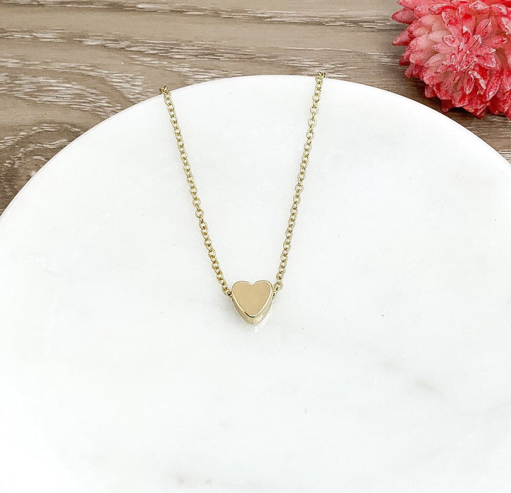 Citation « Cœur de guerrier », Cadeau de force, Collier cœur en or, Cadeau pour survivant·e, Cadeau de rétablissement, Collier pour femme, Cadeau d'encouragement