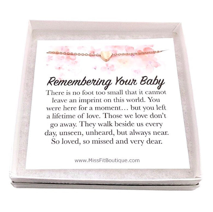 Collier Cœur Précieux, Cadeau de deuil périnatal, Souvenir de votre bébé, Cadeau pour bébé mort-né, Bijou de deuil périnatal, Collier de deuil en argent, Cadeaux de deuil