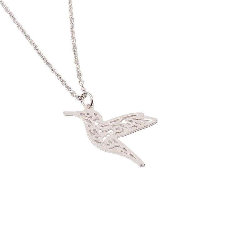 Collier colibri avec carte, Bijou oiseau, Cadeau inspirant, Bijou nature, Cadeau pour amoureux des oiseaux, Cadeau d'amitié, Collier à superposer