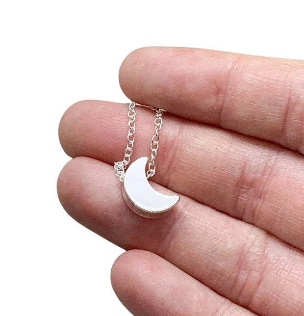 Crescent Moon Necklace, Lunar Jewelry, You Are The Moon To My Stars Card, Celestial Jewelry, Romantic Gift, Anniversary Gift, Friends Gift