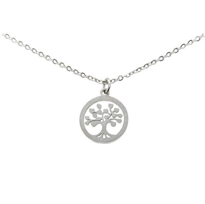 Collier Arbre Argent, Bijou Force, Un arbre aux racines robustes, Carte inspirante, Cadeau pour amoureux de la nature, Cadeau pour combattant(e), Cadeau réconfortant