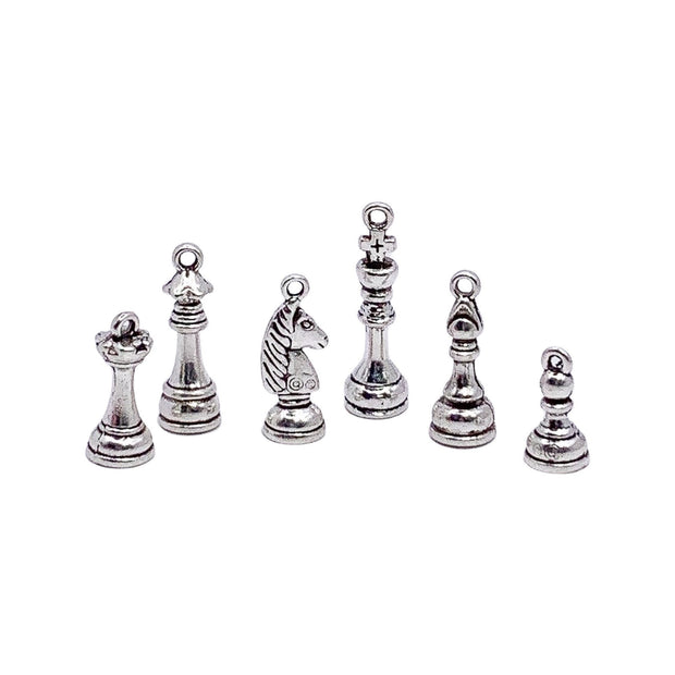 1 Chess Piece Charms, Pawn Board Game Charms, Gift for Chess Player, Game of Chess Charms, 3D Gaming Charms, DIY Jewelry Findings