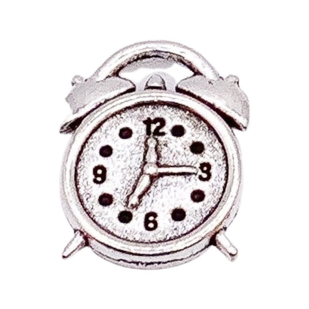 1 Alarm Clock Charm, Clock Charms, Time Charms, Individual Charms, Timepiece Charm, Good Luck Charm, DIY Jewelry Findings