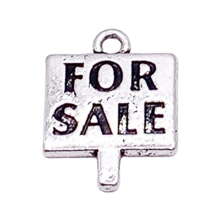 1 Sold For Sale Sign Charm, Realtor Charms, Gift for Real Estate Agent, Individual Silver Tone Charms, Office Charms, First Time Home Buyers