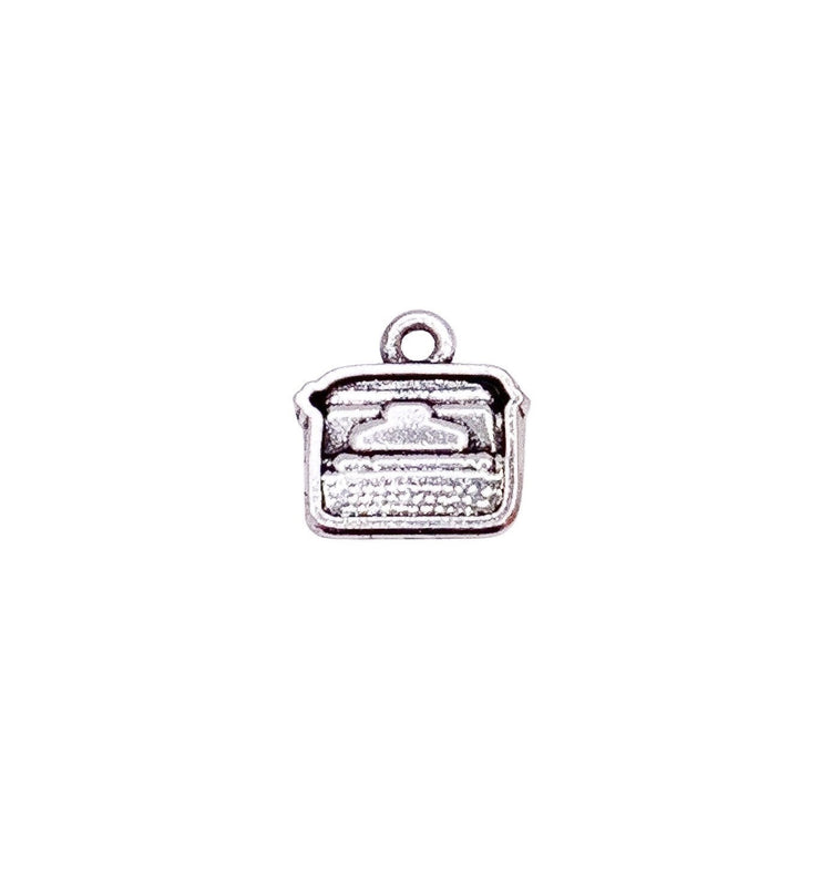 1 Mini Typewriter Charm, Writer Charms, Typewriter Pendants, Technology Charms, Computer Charms, Jewelry Findings, DIY Jewelry