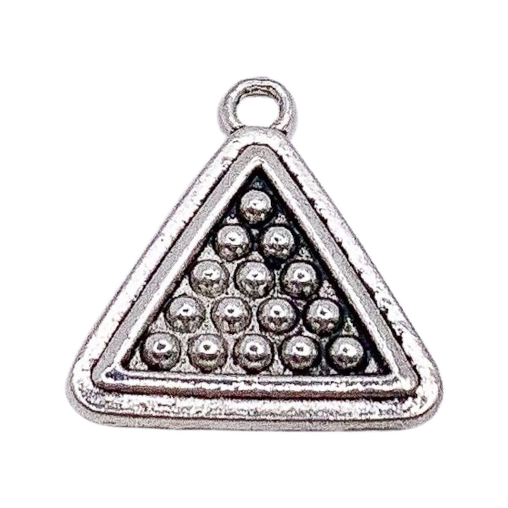 Breloque boules de billard, breloque table de billard, breloque triangle de billard, breloques individuelles, cadeau pour joueur de billard, breloques de jeu, apprêts pour bijoux