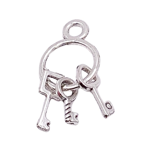 1 Tiny Key Set Charm, Skeleton Key Charms, Real Estate Charm, Individual Charms, Partners in Crime, Good Luck Charm, DIY Jewelry Findings