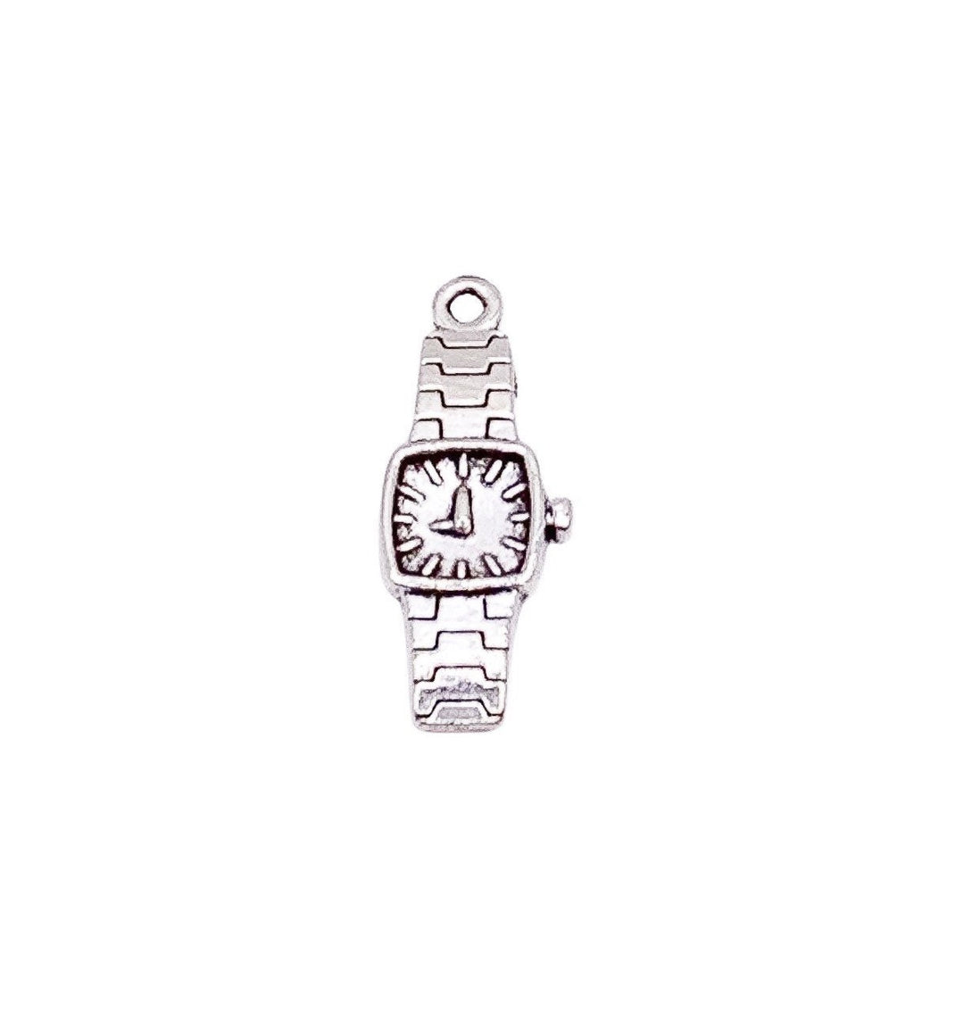Breloque montre-bracelet, breloque horloge, breloques horaires, breloques individuelles, breloque horloge, apprêts pour bijoux à faire soi-même