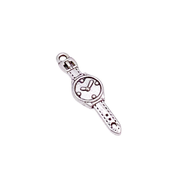 1 Time Watch Charm, Wristwatch Charm, Clock Charms, Time Charms, Individual Charms, Timepiece Charm, DIY Jewelry Findings