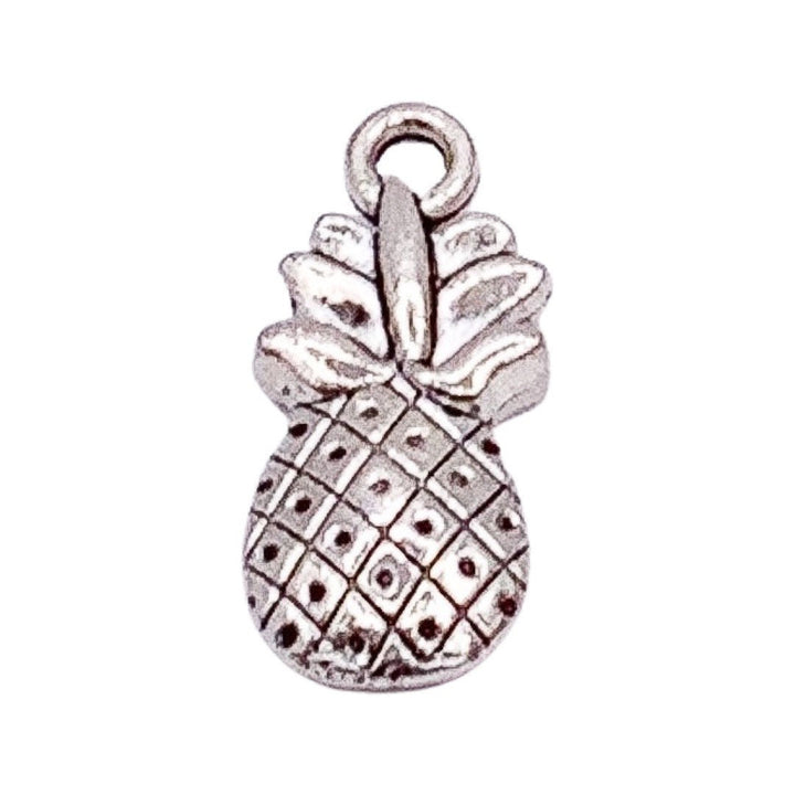 1 Breloque Ananas, Breloques individuelles, Breloques Fruits tropicaux, Breloque Gourmand, Breloques Véganes, Breloques Fruitariennes, Pendentifs pour la création de bijoux