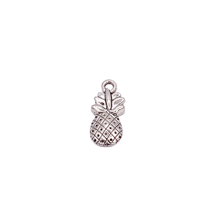 1 Breloque Ananas, Breloques individuelles, Breloques Fruits tropicaux, Breloque Gourmand, Breloques Véganes, Breloques Fruitariennes, Pendentifs pour la création de bijoux