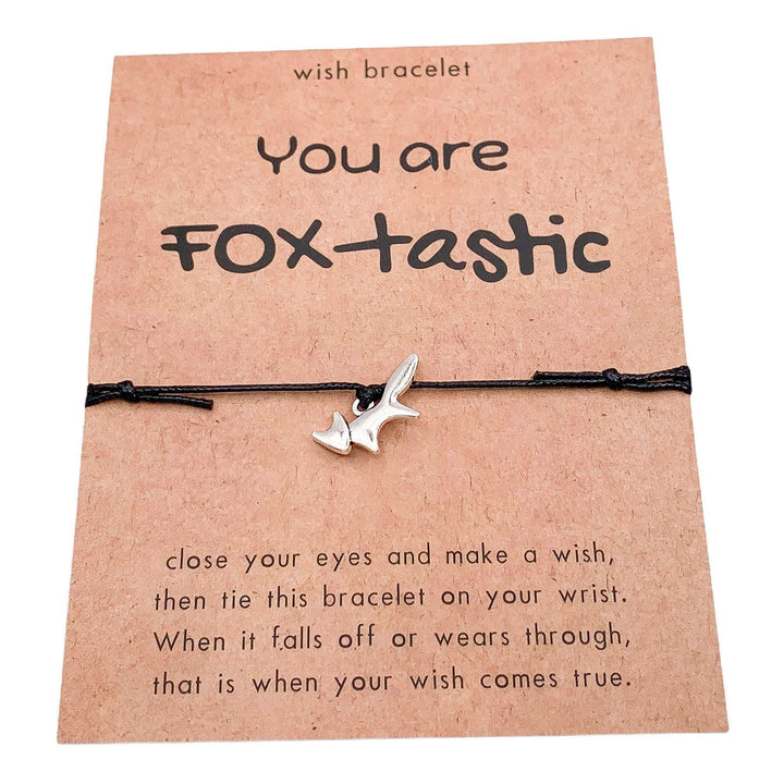Bracelet « Tu es Foxtastique », Bracelet à breloque renard, Cadeau pour les amoureux des renards, Animal totem renard, Mini breloque renard, Bijou renard, Cadeau d'encouragement