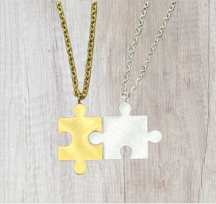 Ensemble de colliers puzzle pour 2, colliers puzzle entrelacés, pour meilleures amies, collier d'amitié, bijoux pour sœurs de cœur