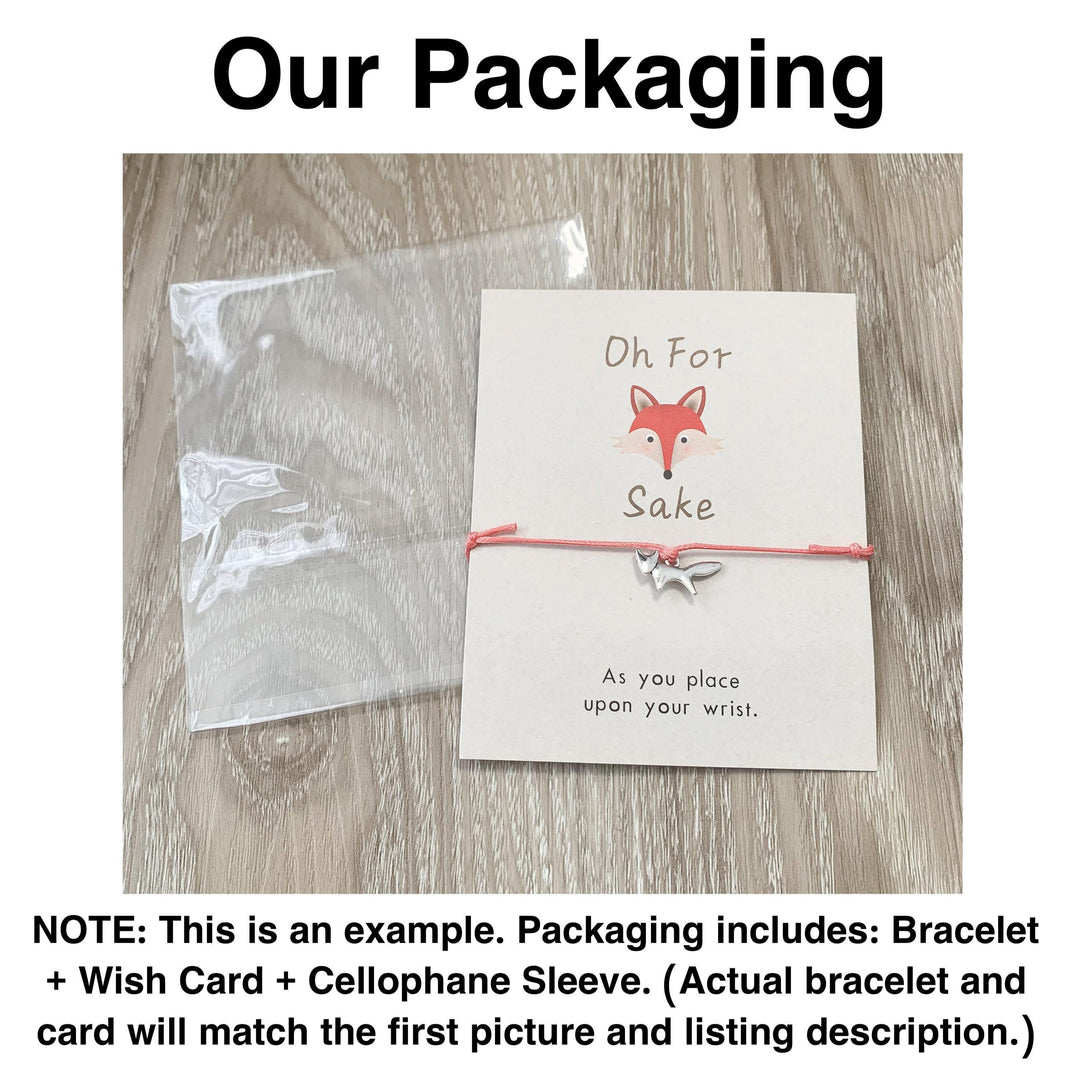 Bracelet « Tu es Foxtastique », Bracelet à breloque renard, Cadeau pour les amoureux des renards, Animal totem renard, Mini breloque renard, Bijou renard, Cadeau d'encouragement