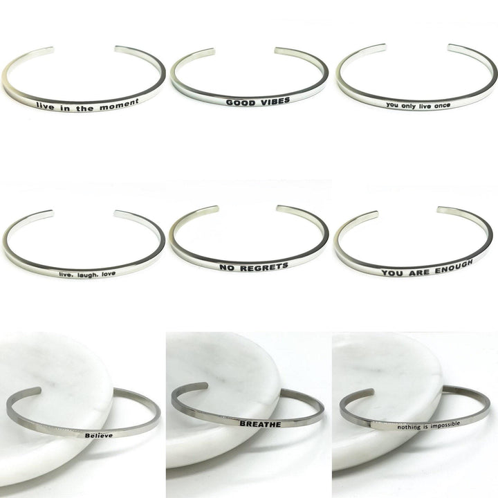 Bracelet jonc « Tu es ma personne », cadeau pour personne préférée, bracelet d'amitié, bracelet fin avec mantra, cadeau pour demoiselle d'honneur, minimaliste