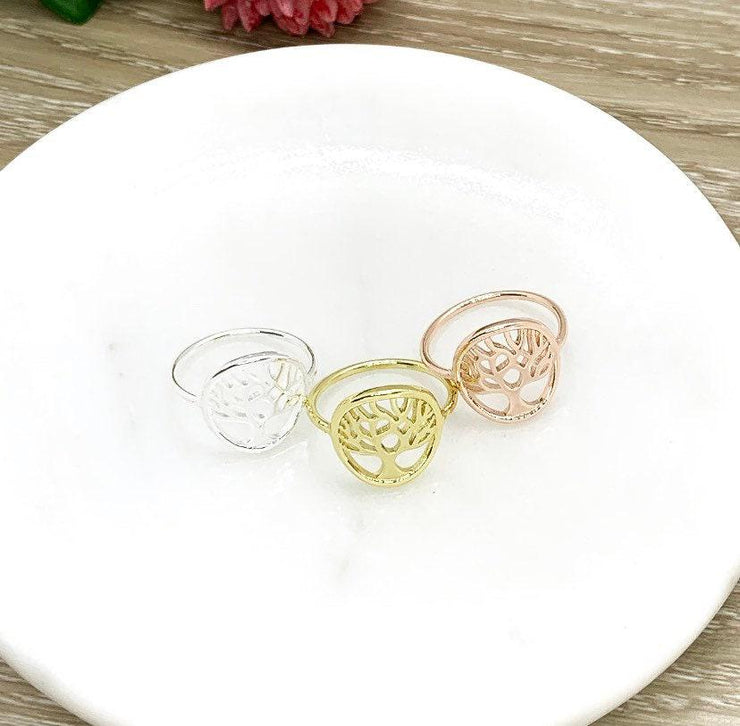 Family Tree Ring, Celtic Tree Branches Ring, Gift for Nature Lover, Stacking Ring, Promise Ring, Statement Ring, Delicate Ring, Life Ring