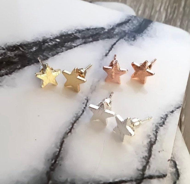 Star Earrings, Minimal Star Stud Earrings, Celestial Jewelry, Star Post Earrings, Dainty Jewelry, Bridesmaid Stud Earrings, Friendship Gift