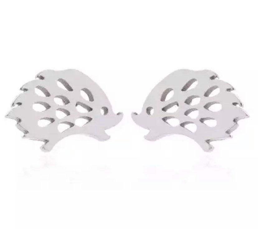 Boucles d'oreilles hérisson en or rose, bijoux animaliers, boucles d'oreilles porc-épic mignonnes, cadeau pour les amoureux des animaux, bijoux délicats sur le thème de la forêt, cadeau d'anniversaire pour elle