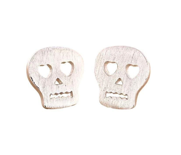 Skull Stud Earrings, Skull Studs, Earrings for Teens, Anatomy Earrings, Badass Jewelry, Science Jewelry, Skeleton Studs, Halloween Jewelry