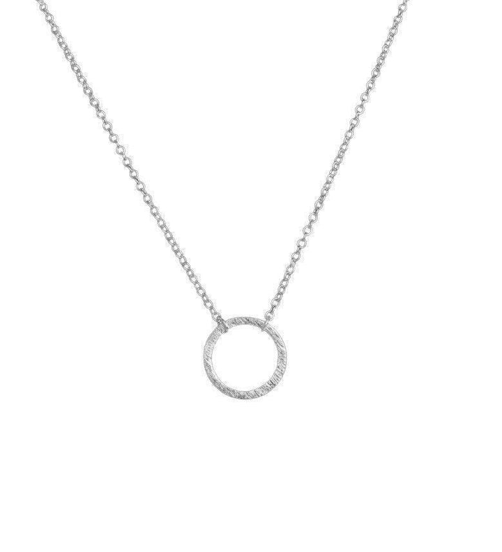 Collier cercle ouvert, Collier karma, Collier de promesse, Pendentif circulaire simple, Collier délicat, Cadeau pour fille, Cadeau de mariage, Cadeau de demoiselle d'honneur