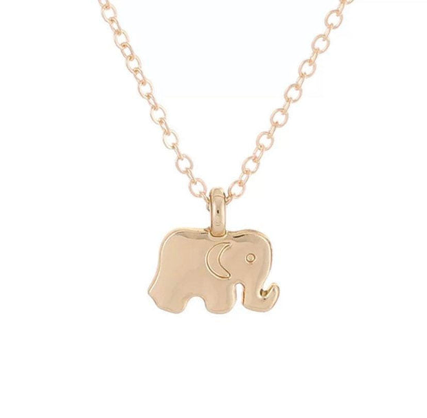 Tiny Elephant Necklace, Lucky Necklace, Safari Jewelry, Animal Lover Gift, Good Luck Necklace, Zoology Jewelry, Birthday Gift for Friend