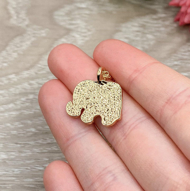 Tiny Elephant Necklace, Lucky Necklace, Safari Jewelry, Animal Lover Gift, Good Luck Necklace, Zoology Jewelry, Birthday Gift for Friend