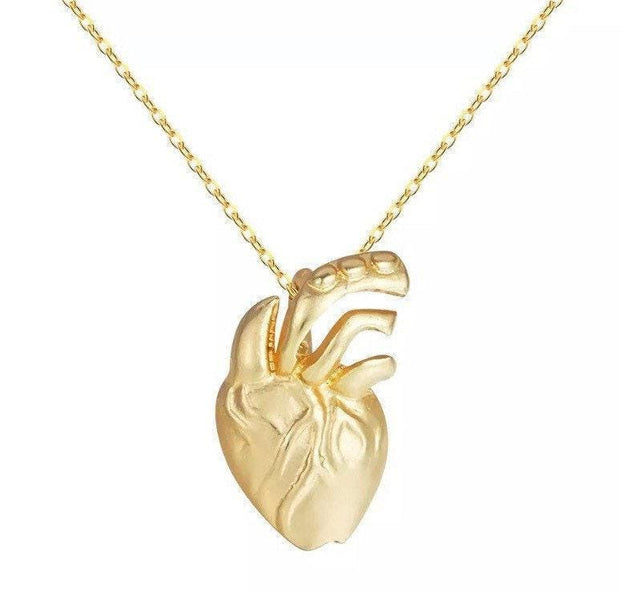 Anatomical Heart Necklace, Anatomy Jewelry, Scientific Pendant, Scientist Gift, Biology Necklace, Doctor Gift, Gift for Student, Medicine