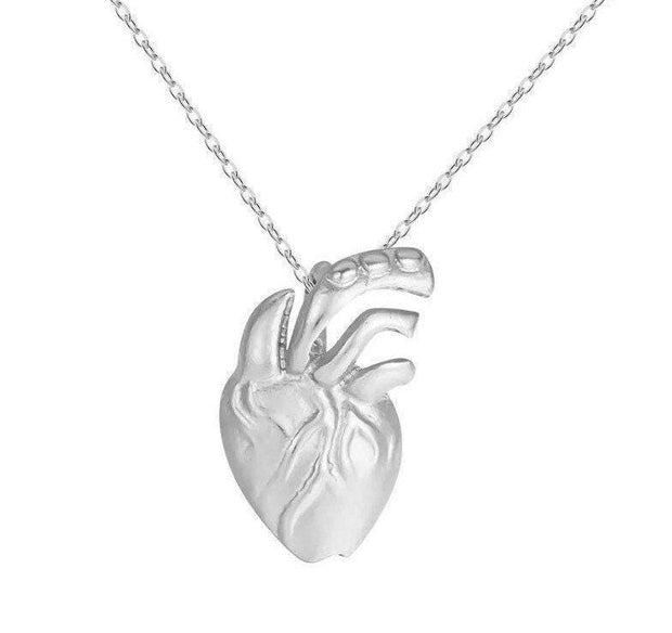 Anatomical Heart Necklace, Anatomy Jewelry, Scientific Pendant, Scientist Gift, Biology Necklace, Doctor Gift, Gift for Student, Medicine