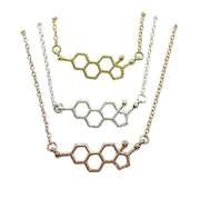 Estrogen Necklace, Molecular Jewelry, Motherhood Gift, Feminist Necklace, Women Jewelry, Empowerment Gift, Molecule Structure