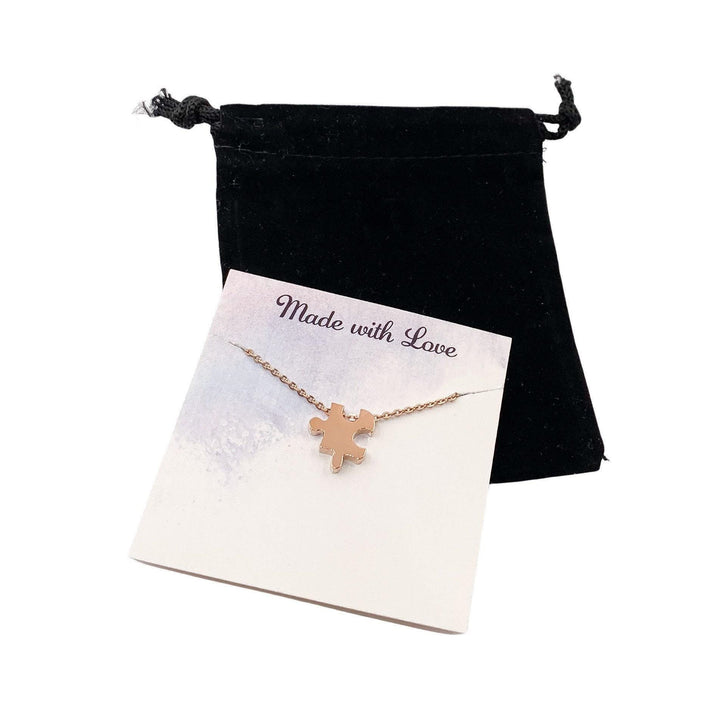 Collier puzzle, pendentif unique en forme de pièce de puzzle, bijou pour l'autisme, cadeau pour une maman d'enfant autiste, cadeau pour un enseignant spécialisé