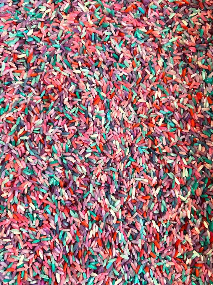 Unicorn Sensory Rice Mix – Pink, Purple and Blue Colorful Rice Sensory Bins | Magical Play Filler for Kids | Montessori | Preschool Activity