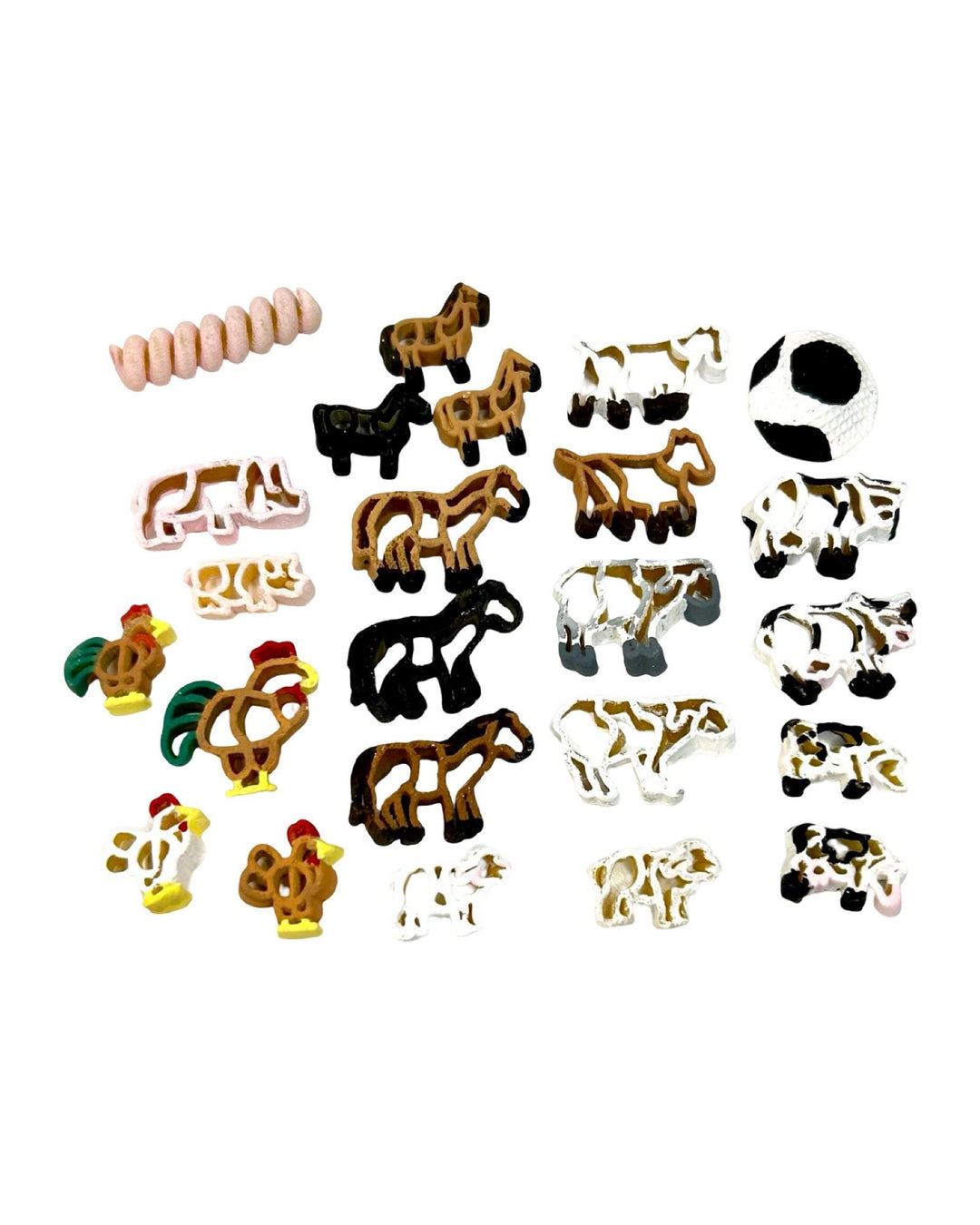 Farmyard Sensory Filler Mix | Pig-Themed Play Bin Filler | Hay & Brown Rice “Mud” | Pink Pig Tail Pasta | Piglet Farm Sensory Play for Kids