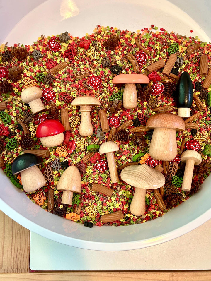 Woodland Critters Sensory Mix | Forest Animals Sensory Filler | Montessori Small World Play | Fox Squirrel Hare Pasta Mix | Nature Play Bin