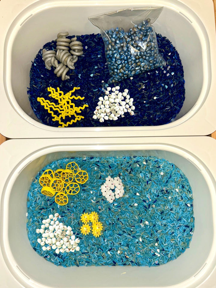 Weather Wonders Sensory Mix | Rain, Storm, Lightning & Sunshine | Preschool STEM | Montessori Weather Activity | Playtime Filler for Kids