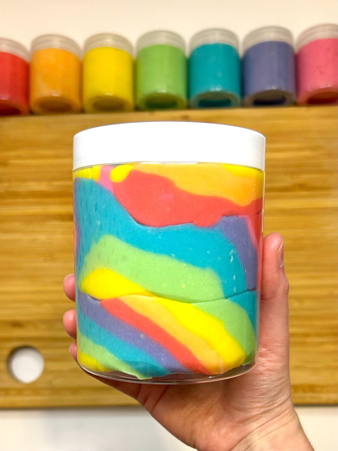 Sparkly Colorful Handmade Playdough | Bright Rainbow Sensory Dough for Kids | Non-Toxic, Soft Play Dough | Custom Party Favors