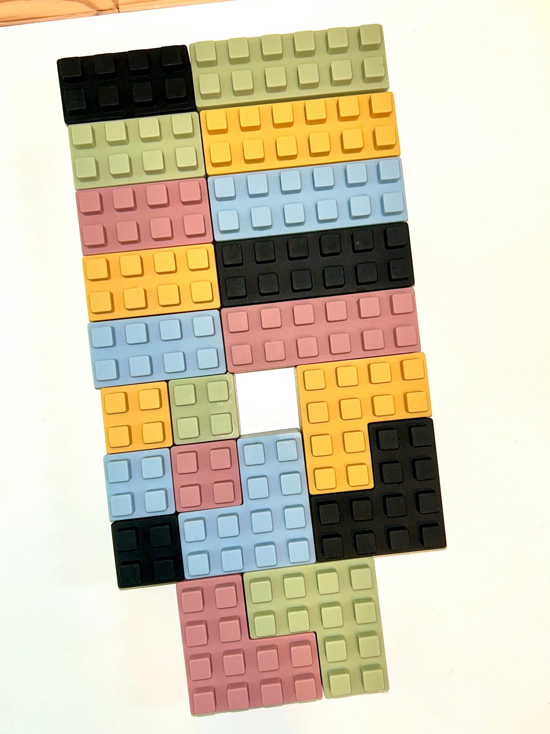 20pcs Silicone Building Blocks | Soft Baby Blocks | Montessori Sensory Toy | BPA-Free Teether Bricks | Open-Ended Play for Toddlers