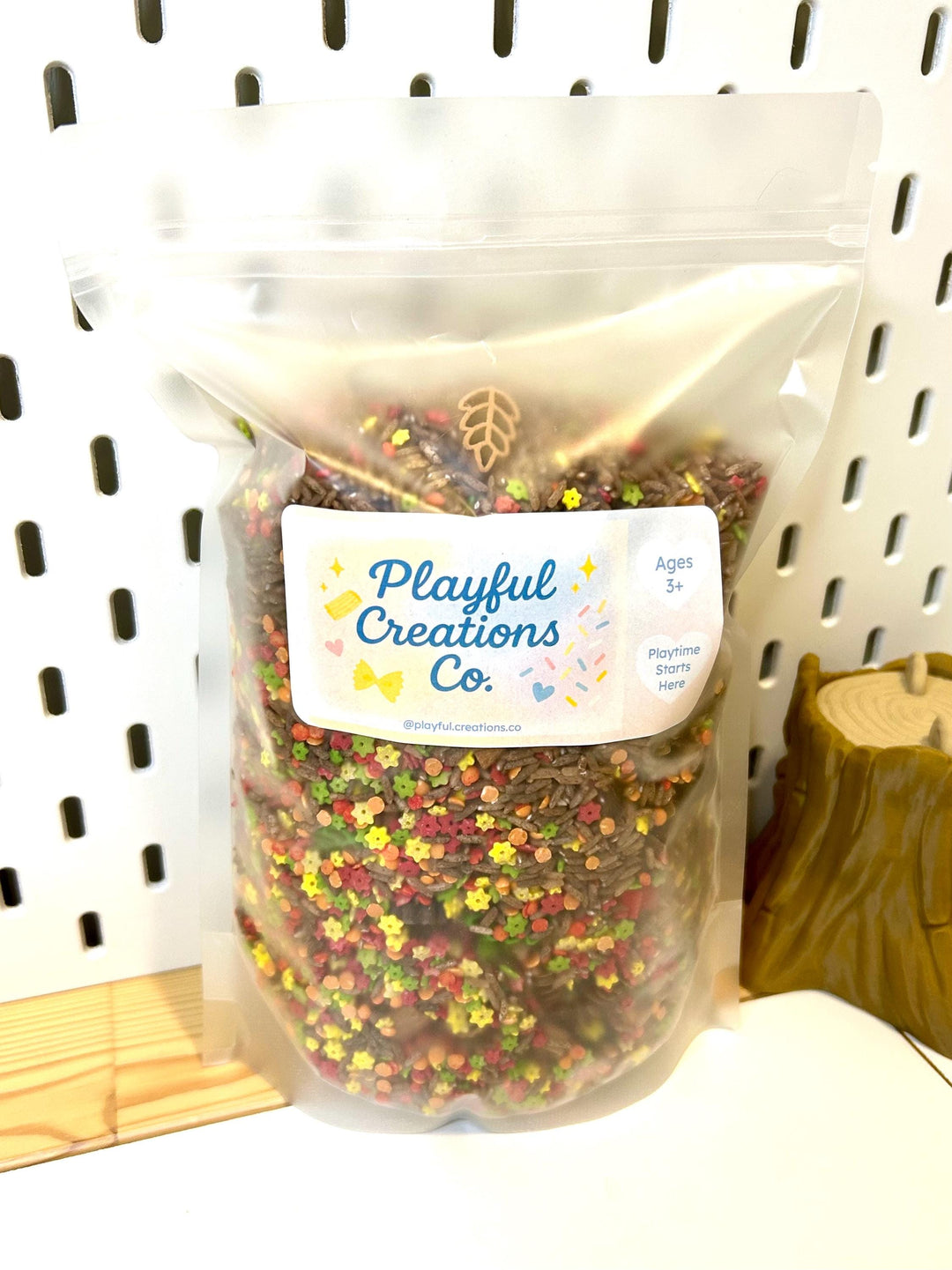 Falling Leaves Sensory Filler | Maple Leaf Play Mix | Fall Sensory Bin Filler | Autumn Tray | Montessori Sensory Setup | Hand-Painted Pasta