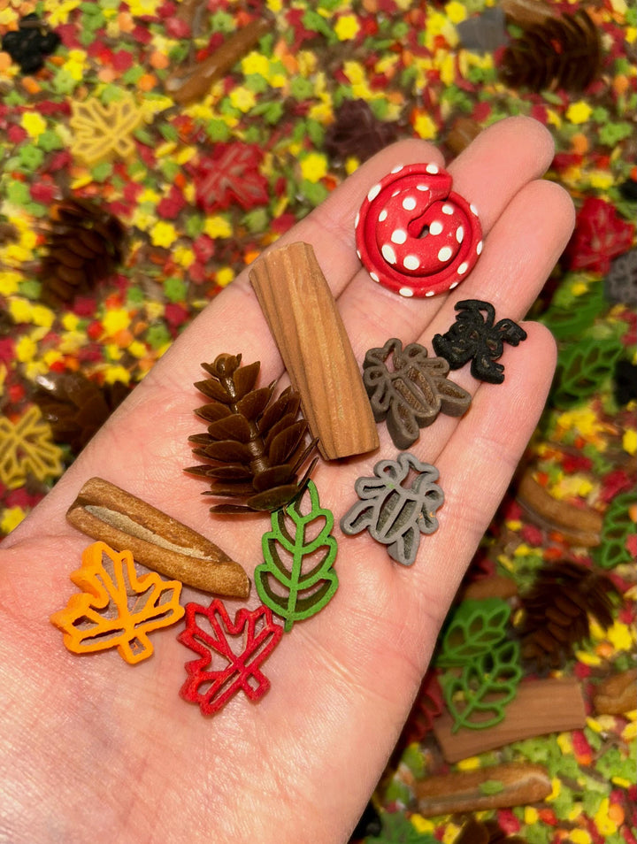 Woodland Critters Sensory Mix | Forest Animals Sensory Filler | Montessori Small World Play | Fox Squirrel Hare Pasta Mix | Nature Play Bin