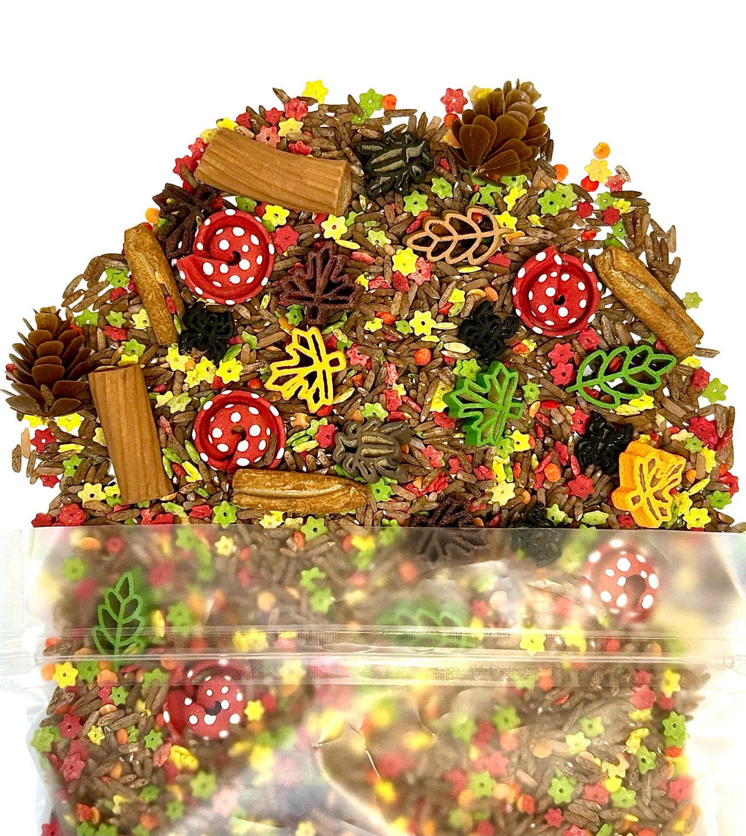 Into the Woods Sensory Filler | Woodland Wonders Mix | Nature Sensory Bin | Montessori Play Tray | Forest Small World Setup for Children