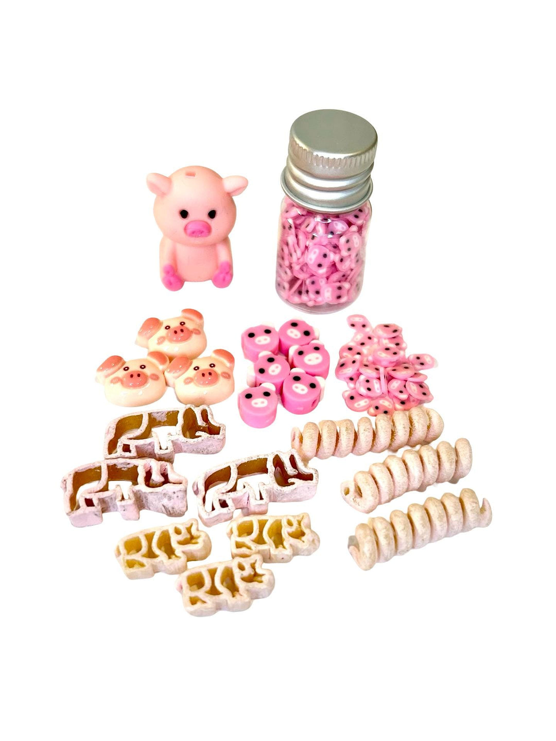 Farmyard Sensory Filler Mix | Pig-Themed Play Bin Filler | Hay & Brown Rice “Mud” | Pink Pig Tail Pasta | Piglet Farm Sensory Play for Kids