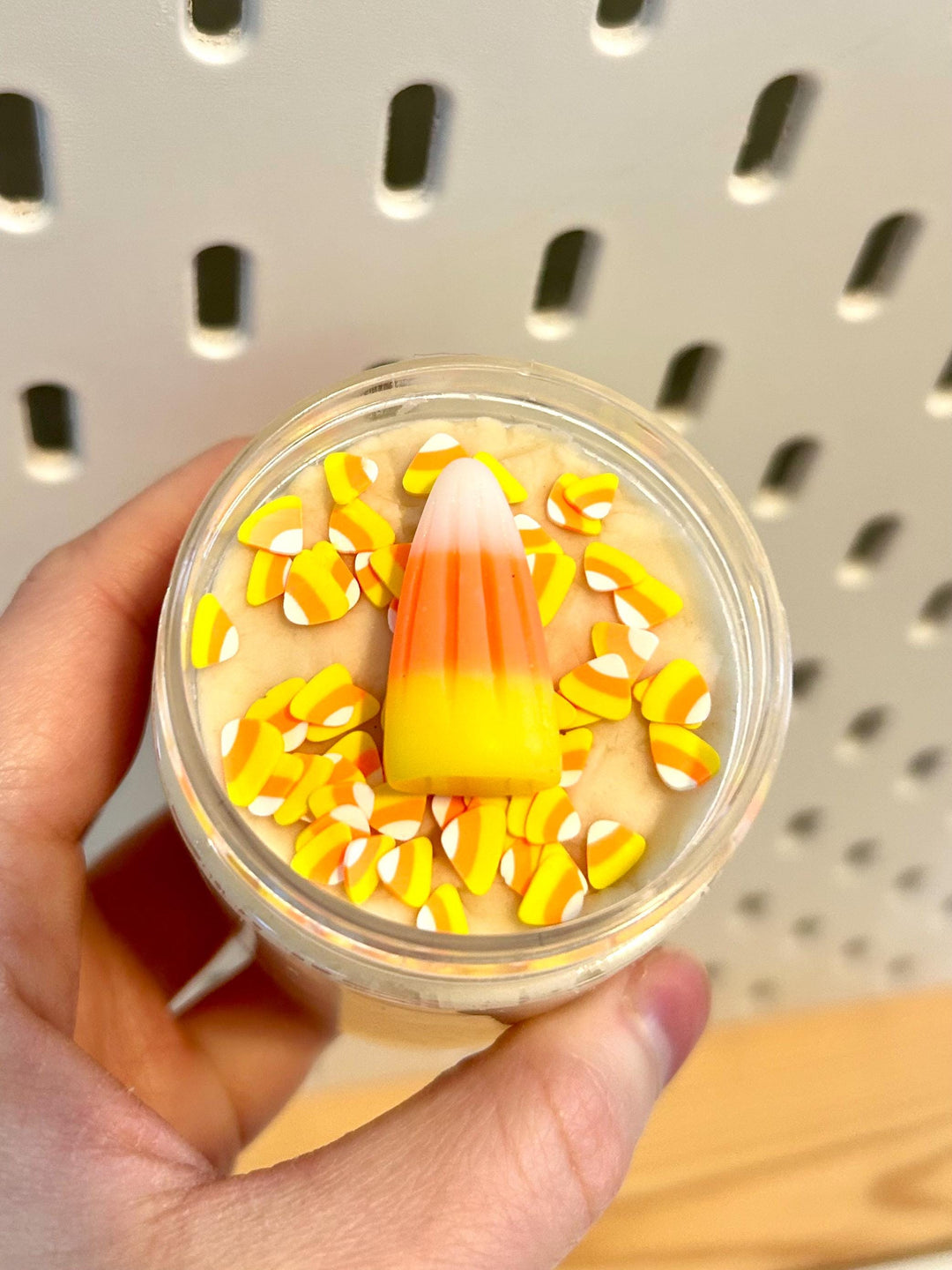 Candy Corn Fall-Themed Playdough Set | Autumn Sensory Dough Kit | Handmade Non-Toxic Playdough with Loose Parts | Montessori Play