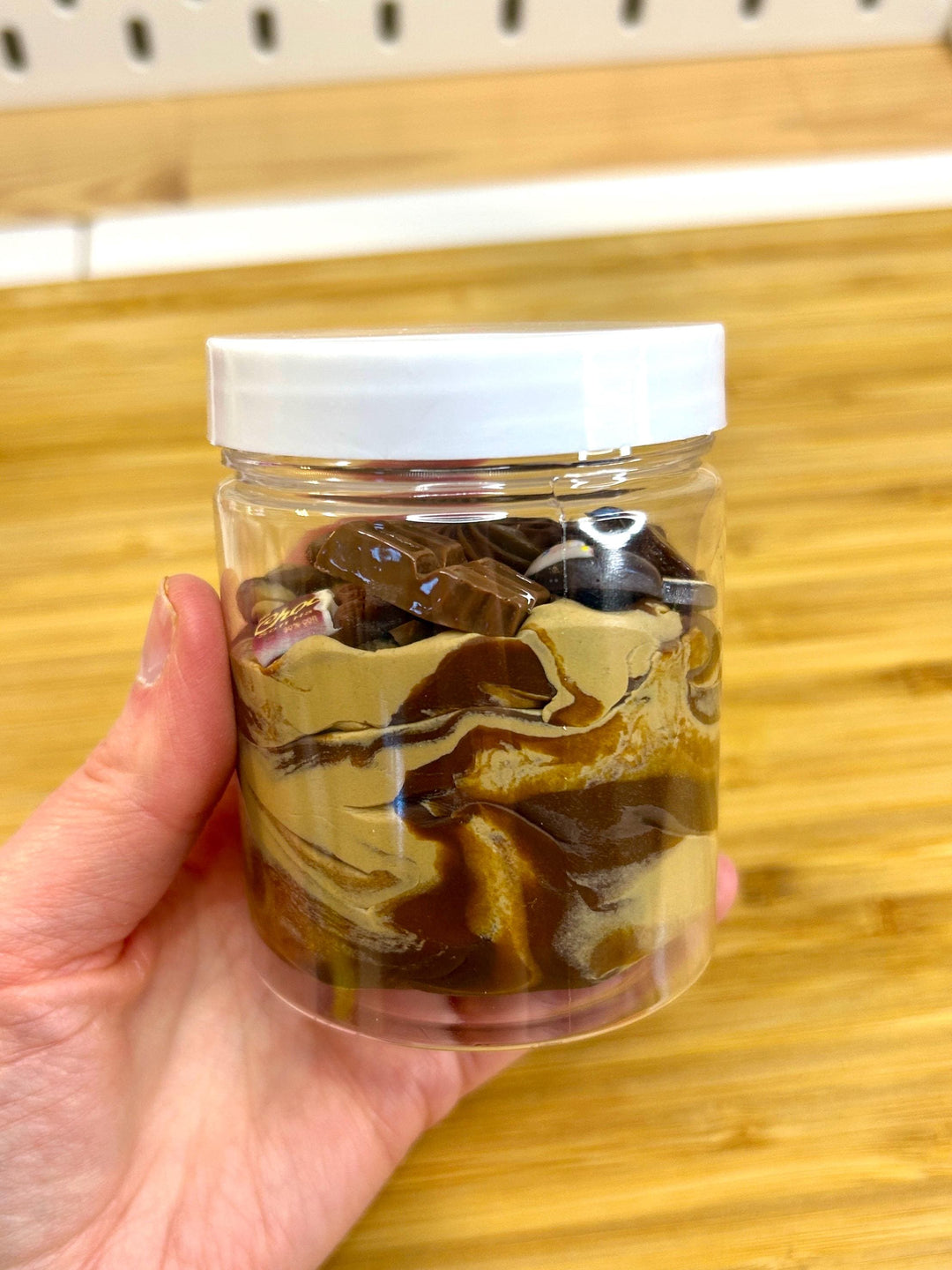 Chocolate Swirl Playdough Jar with Realistic Cocoa Charms | Fun Sensory Play Dough | Pretend Dessert Play | Ice Cream Parlour Play