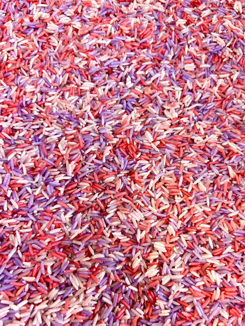 Metallic Pink Purple Red Sensory Rice | Valentine Sensory Filler | Girly Sensory Bin Base | Open-Ended Sensory Play | Unicorn Sensory Mix