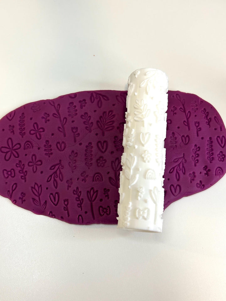3D Printed Texture Roller | Playdough Tool | Eco-Friendly PLA | Dough, Clay, Kinetic Sand & Baking Accessory for Kids | Sensoey Play Toy