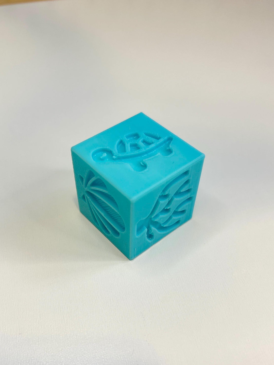 3D Printed Texture Stamper Cube | Playdough Tool | Eco-Friendly PLA | Dough, Clay, Kinetic Sand & Baking Accessory for Kids | Sensory Play