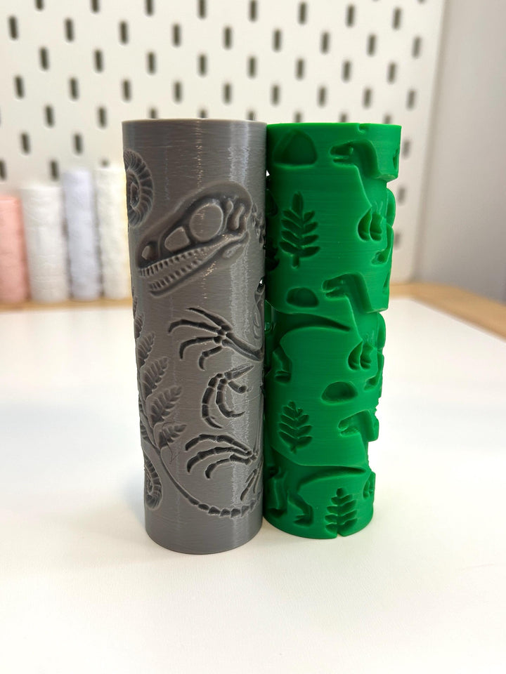 3D Printed Texture Roller | Playdough Tool | Eco-Friendly PLA | Dough, Clay, Kinetic Sand & Baking Accessory for Kids | Sensoey Play Toy