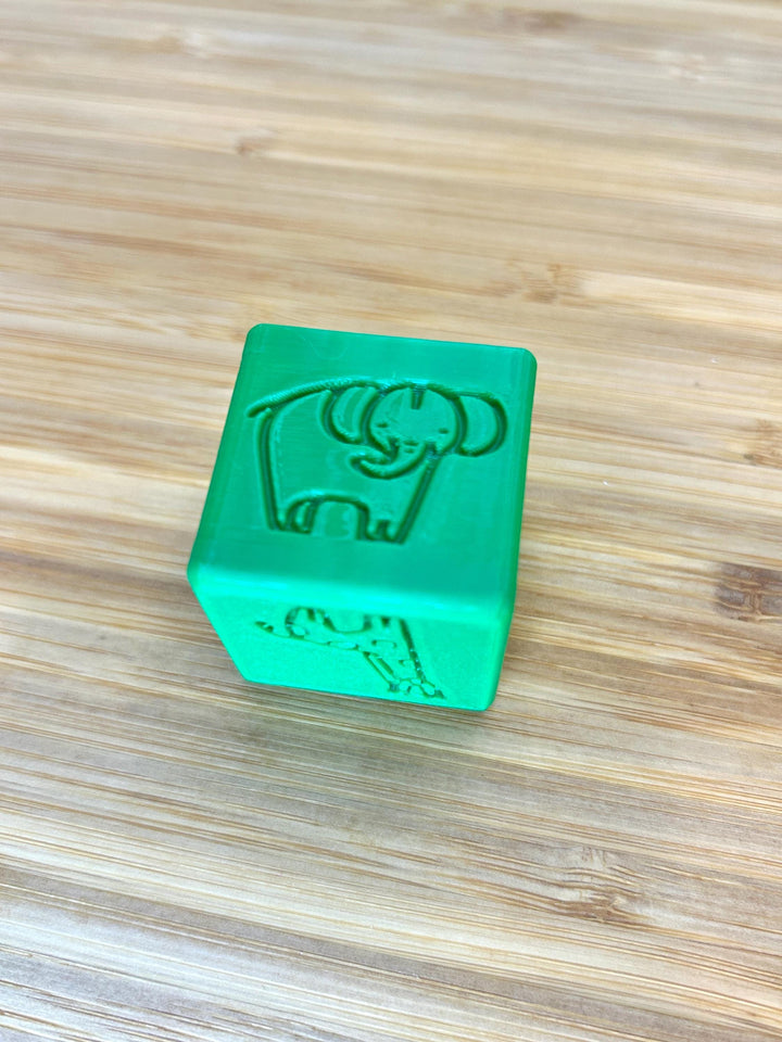 3D Printed Texture Stamper Cube | Playdough Tool | Eco-Friendly PLA | Dough, Clay, Kinetic Sand & Baking Accessory for Kids | Sensory Play