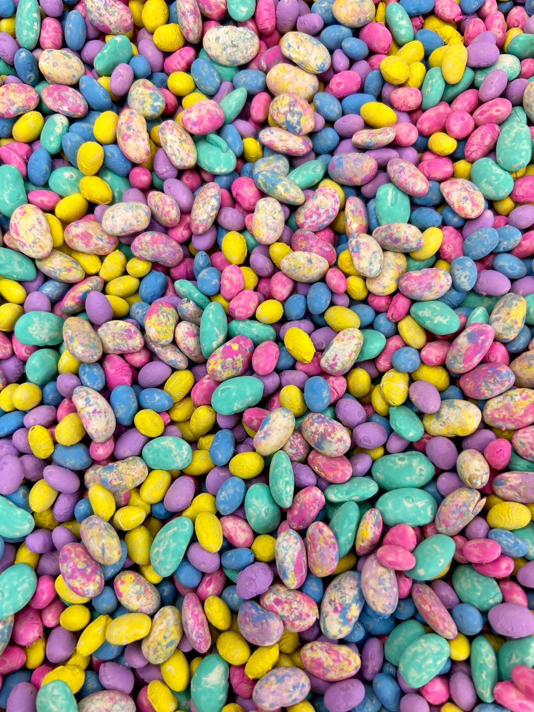 Tie Dye Easter Egg Bean Sensory Mix | Brightly Painted Dry Beans | Spring Sensory Bin Filler | Montessori Inspired Tactile Play | Nostalgia
