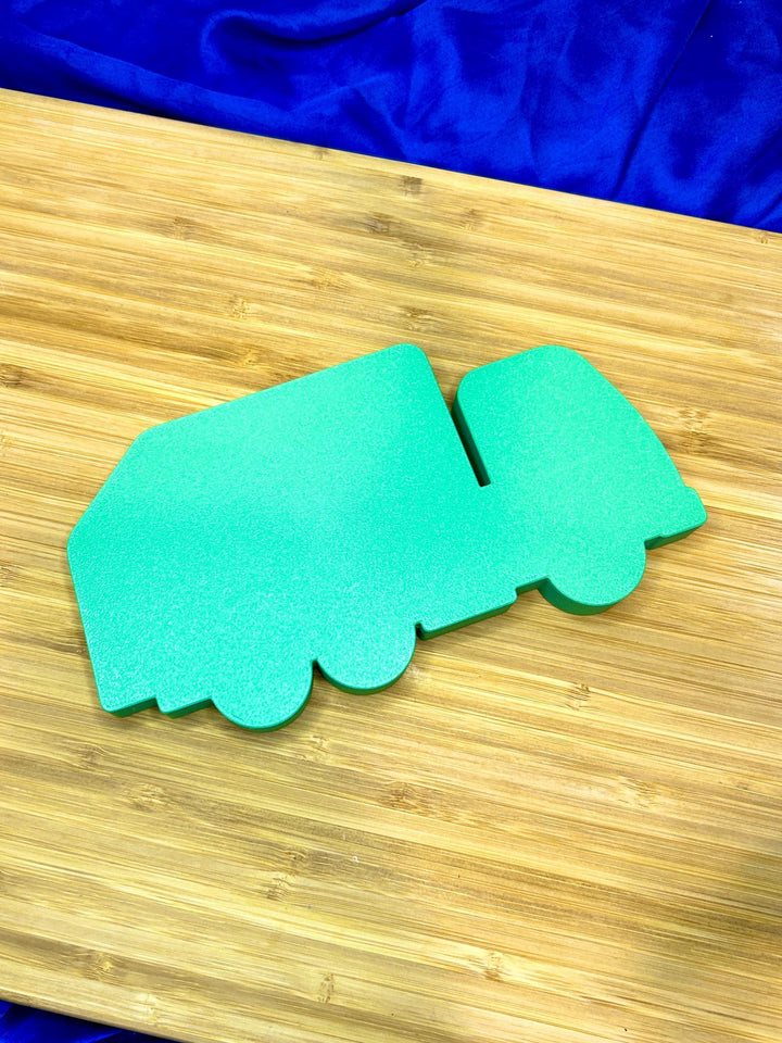 Earth Day Sensory Play Set | Garbage Man Truck Bin | 3D Printed Green Recycling Trinket Tray | Montessori Play | Flisat Table Accessory